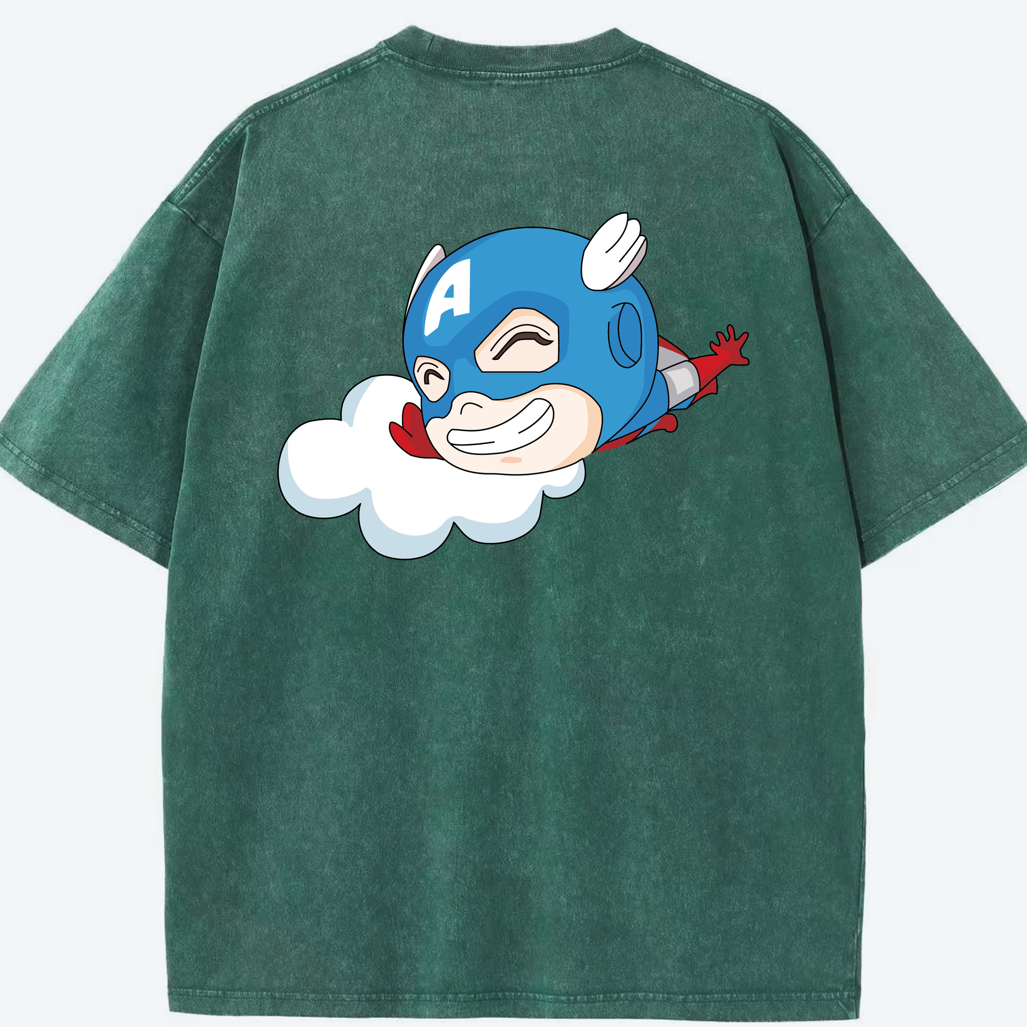 （画像用） アベンジャーズ The Avengers 綿100% ヴィンテージ風 半袖Tシャツ（背面プリント）